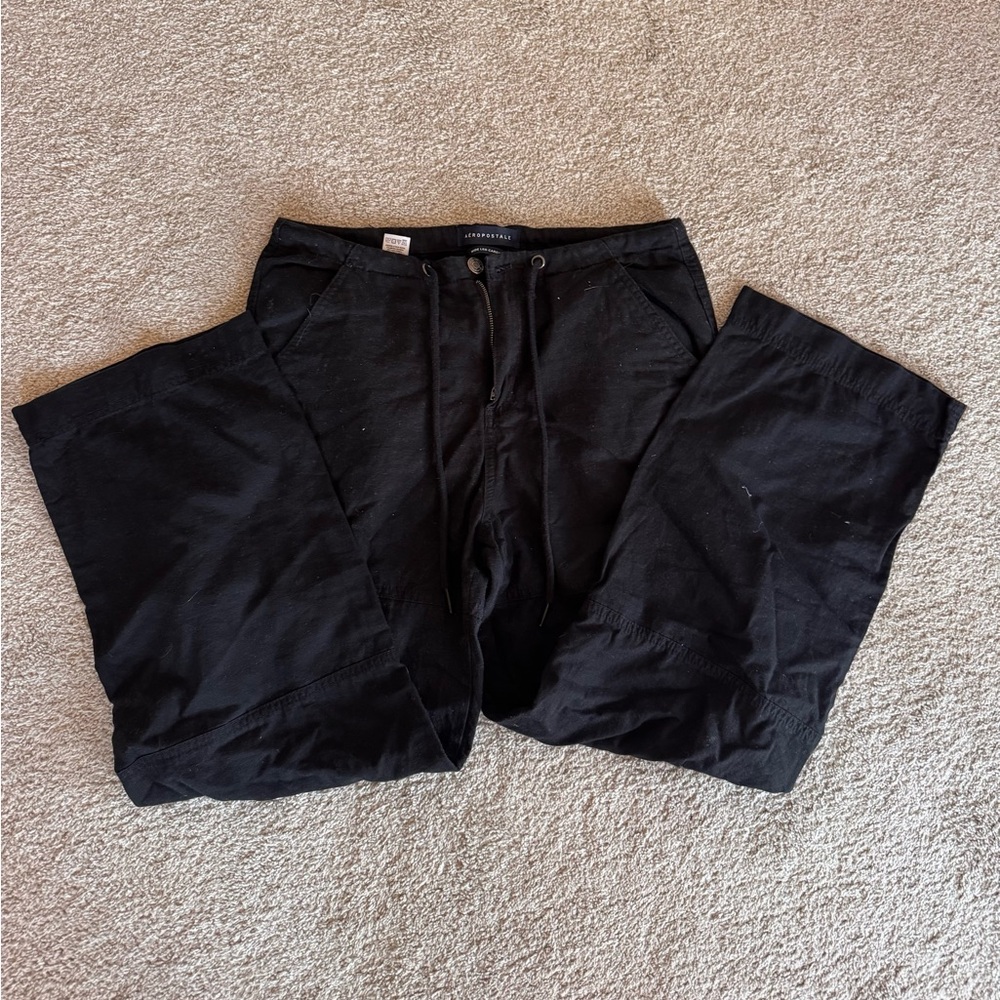 Women’s Aeropostale Wide Leg Black Cargo Pants
